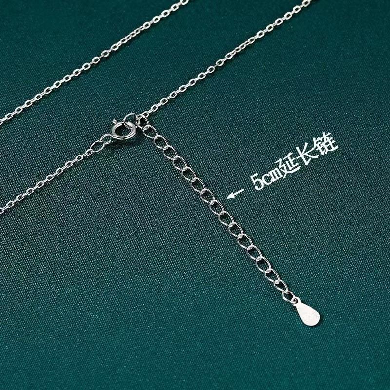 Necklace Women Men Minimalist Cross Chain No Pendant Neutral Style Vintage Collarbone