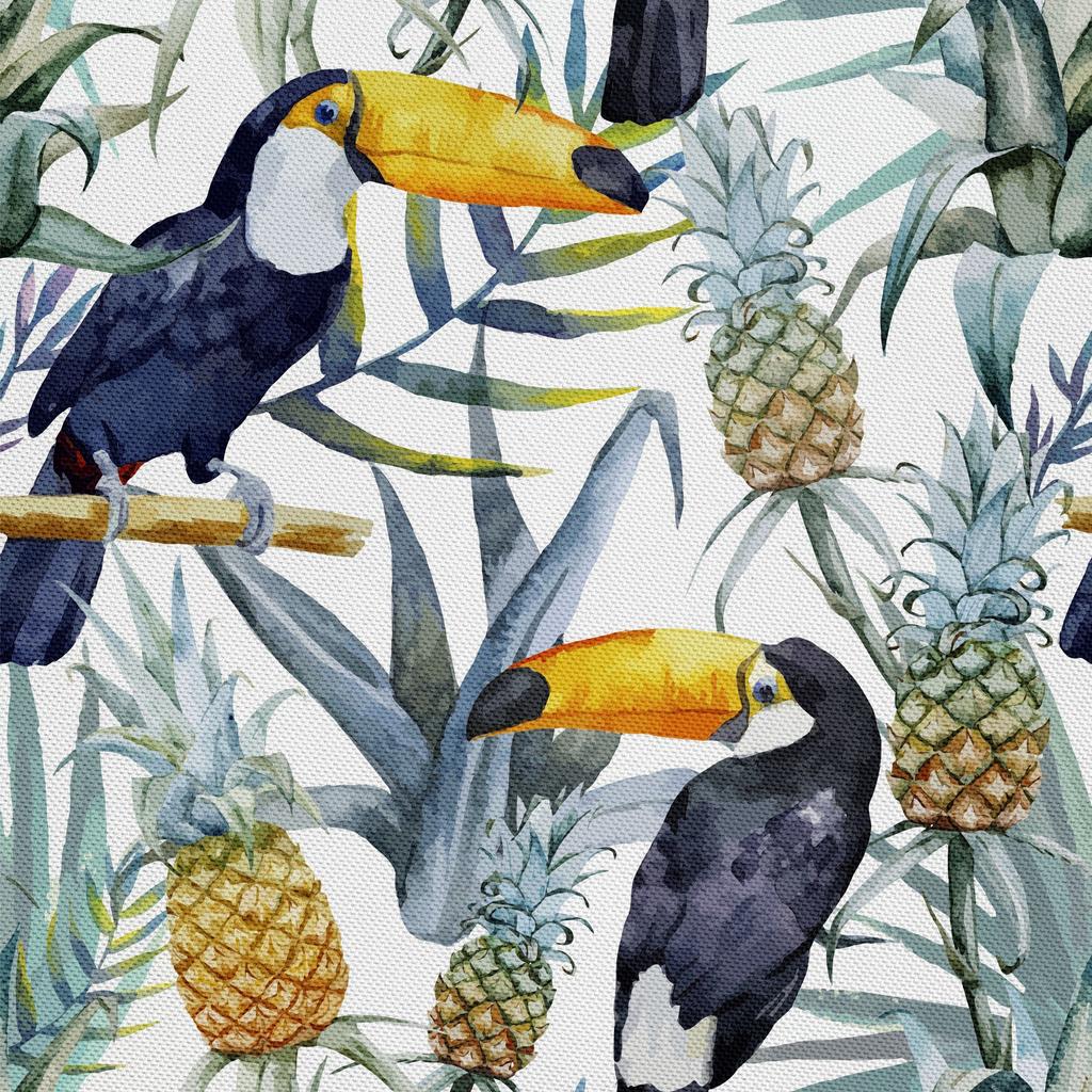 Outdoor Dekostoffe Oxford - Motiv Tukane In Ananas I Dx092