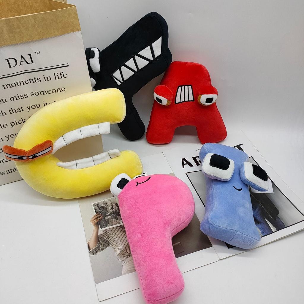 Colorful Alphabet Lore Letter A Plush Doll Educational Toys Xmas Home Decor Gift