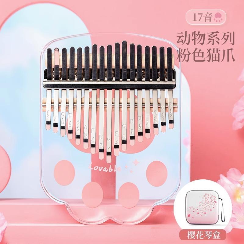 Кристальная Thumb Piano 17 тонов Калимба Акриловая Thumb Piano Пальцевое пианино Музыкальные инструменты