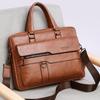 WEIXIER Business Shoulder Bag Men Messenger Bag Vintage PU Leather Crossbody Bag for Male Fashion Casual Man Handbags Briefcase