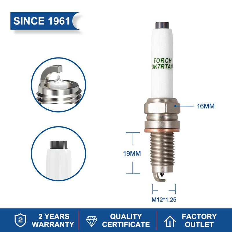 2-8 шт. Иридиевые платиновые свечи зажигания TORCH DK7RTAIP Замена для VW 101905606A 04E905602A 04C905606A PKER7A8EGS(95463)