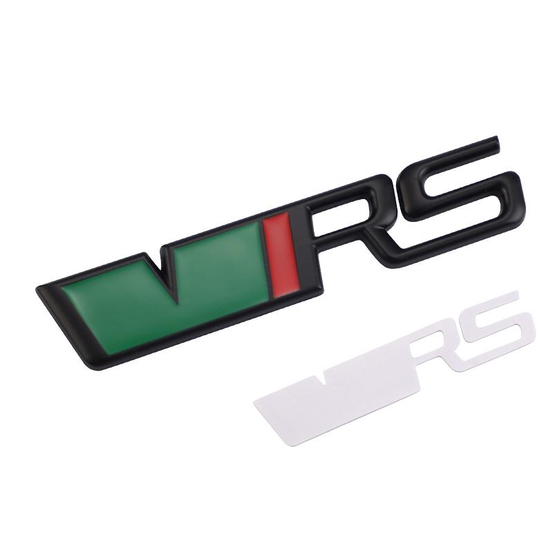 LKPP1 Car Front Grille Trunk Sticker VRS Emblem Badge Decal Accessories For Skoda Octavia Kodiaq Enyaq iV Kamiq Scala Superb Vision RS