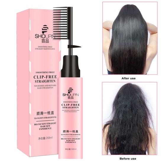 Yousheng Hair Straightening Cream Comb Effective Smooth Nourish Hair Repair Long-lasting Shaping Tool Straighten Comb