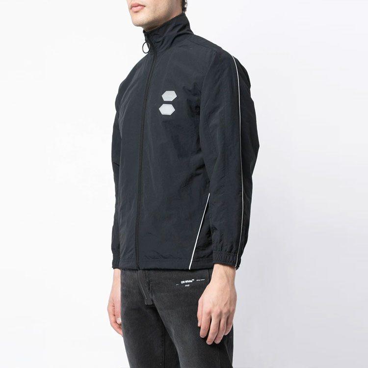 OFF WHITE Куртки Серия Динозавры Мужские Черные Стойка Умеренные Другие OMBD010R19C010211000