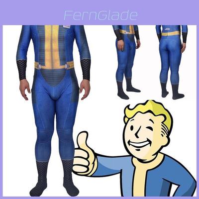 Аутентичный косплей выжившего из Fallout 4 Костюм-боди Найт из Убежища 111 на Хэллоуин