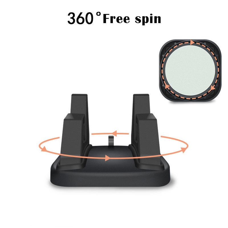 VAORLO 360 Degree Car Phone GPS Holder Desk Dashboard Sticking Mobile Phone Holder Stand Mount Bracket