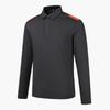 DESCENTE GOLF Men'S Color Block Long Sleeve T-Shirt