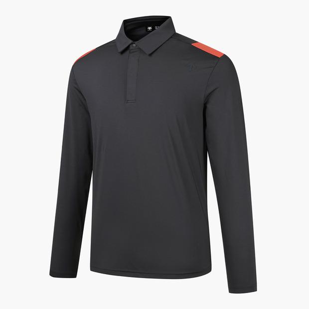 DESCENTE GOLF Men'S Color Block Long Sleeve T-Shirt