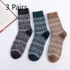 3 пары мужских осенне-зимних новых носков-гольф из толстой теплой кроличьей шерсти, имитирующих хорька, в национальном стиле