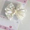 Girl Hairpin Hand-Sewn Embroidery Lace Ribbon Bowknot Decor Hair Clip Sweet Style Kids