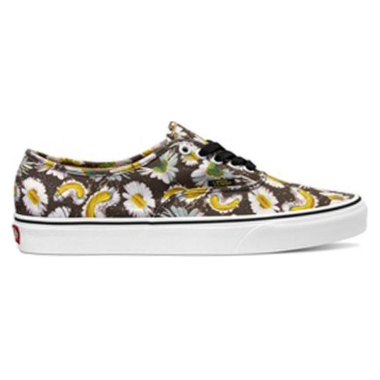 Vans Authentic Mutated Daisy - Черные кроссовки унисекс Freesia-Yellow VN0A5HZS9FV