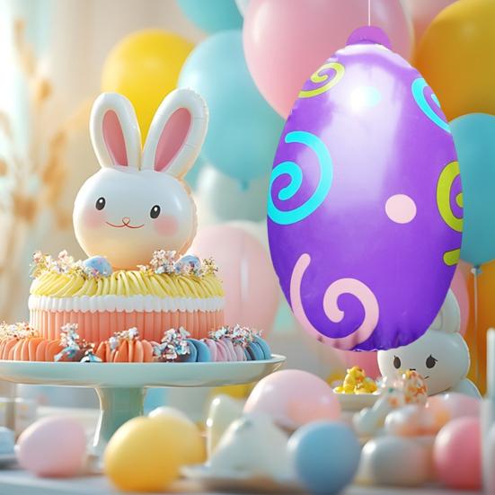 16" надувные пасхальные яйца украшения большие красочные ПВХ яйца украшения для двора газон сад весенняя вечеринка в помещении и на открытом воздухе декор