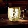Кружка для Moscow Mule из нержавеющей стали, пивная кружка с ручкой, посуда для напитков, с медным покрытием, для холодных напитков, пива, вина, баров, вечеринок, подарков