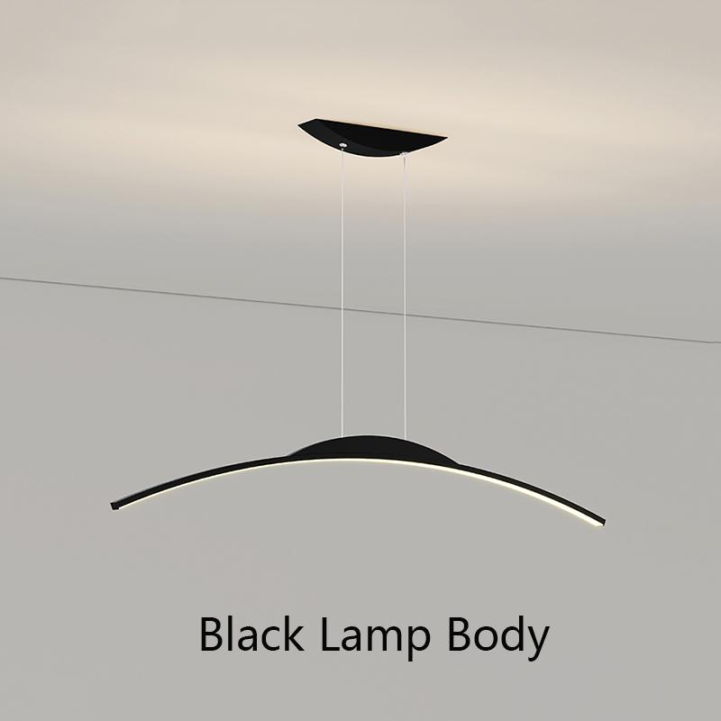 Светодиодная люстра для столовой, острова, современный скандинавский ресторан, простое длинное освещение, подвесные светильники для офиса, бара, кофе, художественные лампы