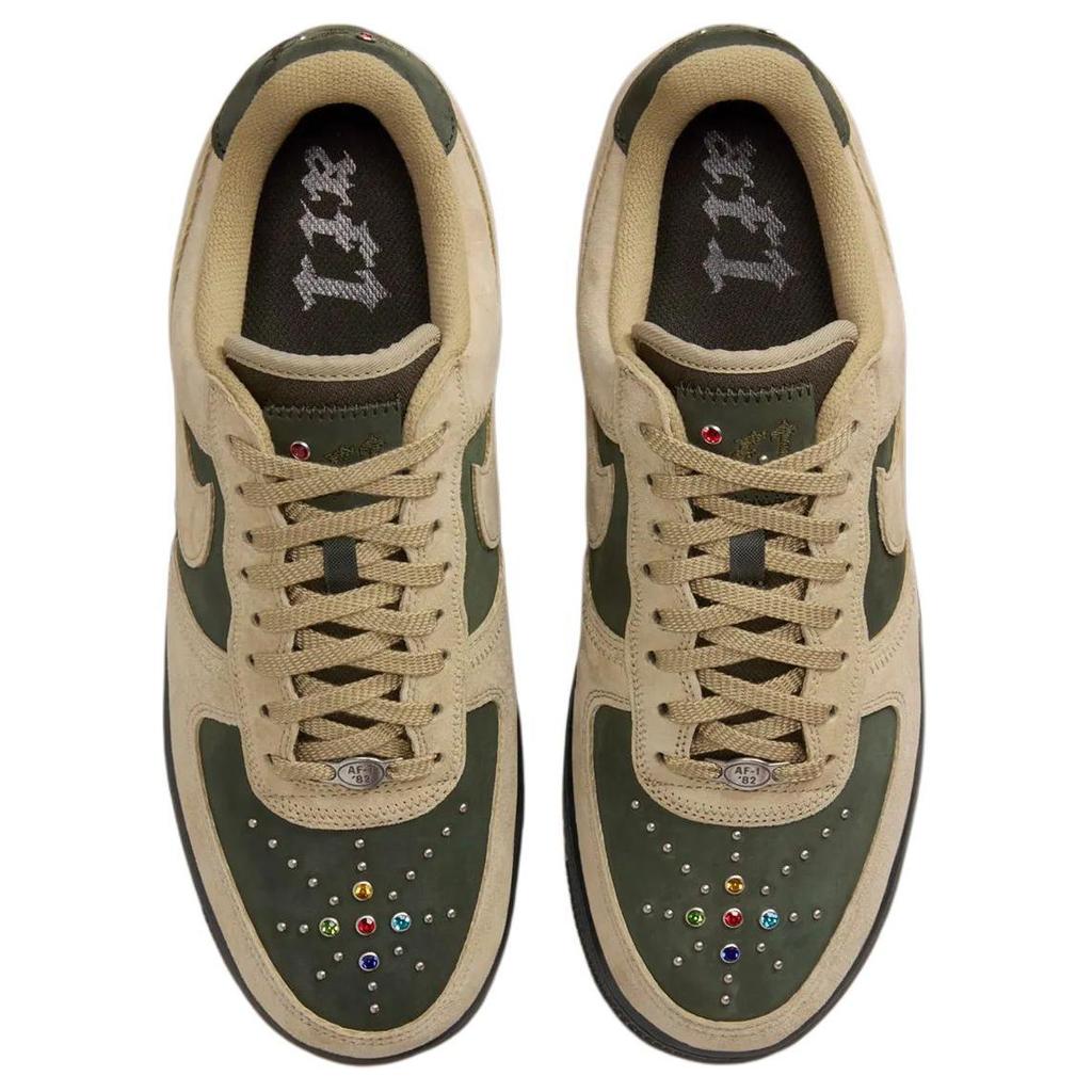 Nike Кроссовки женские Air Force 1 Low Dark Army Neutral Olive Gems коричневые HF0674-300