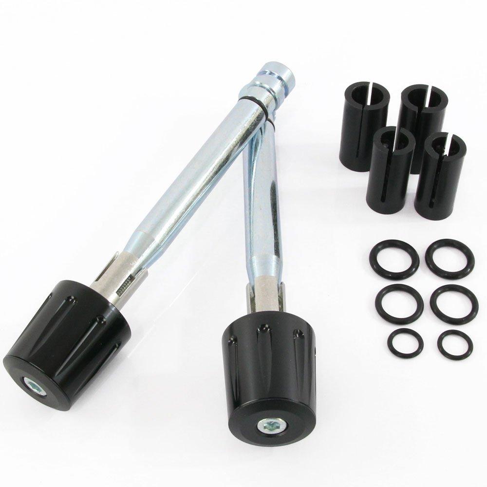 Универсальные грузики на руль, грузики на ручки, 7,1 унции (200 г), Черный, Универсальный, Полированный алюминий, Набор из 2 штук