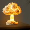 3D Mushroom Cloud Lamp Handmade Nuclear Blast Desk Lamp Lighted Mushroom Cloud Decoration Night Light for Home Desk Bedside Table