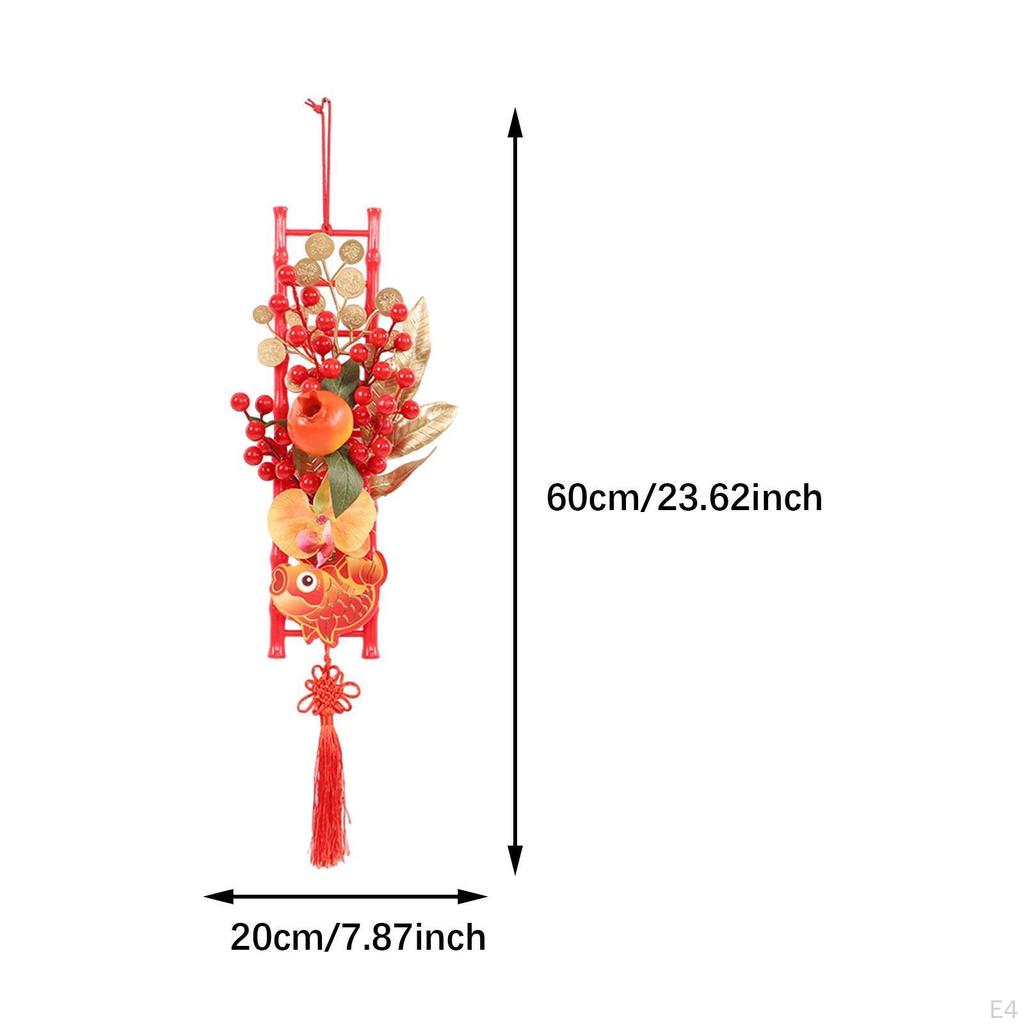 Подвеска на Китайский год для декора двери в честь праздника Весны, подвесной элемент в лунном стиле