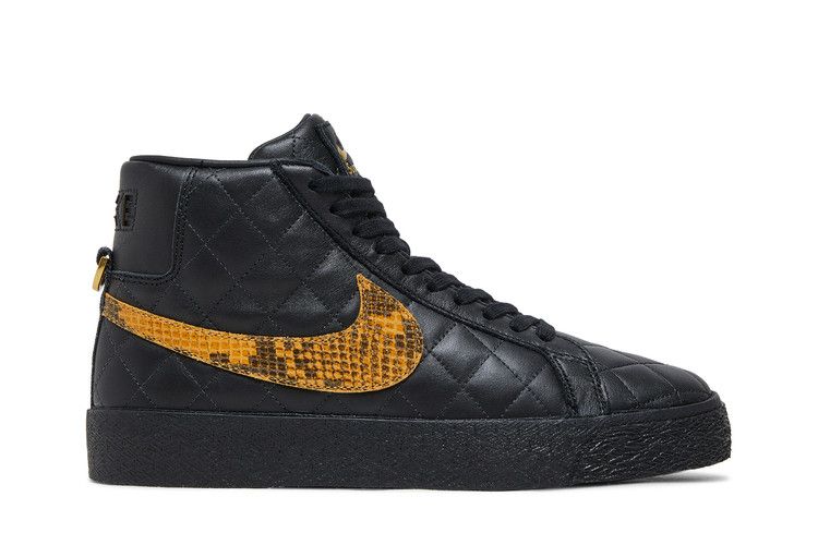 Men's Sneakers Nike SB Blazer Mid QS Supreme Black Black/Black