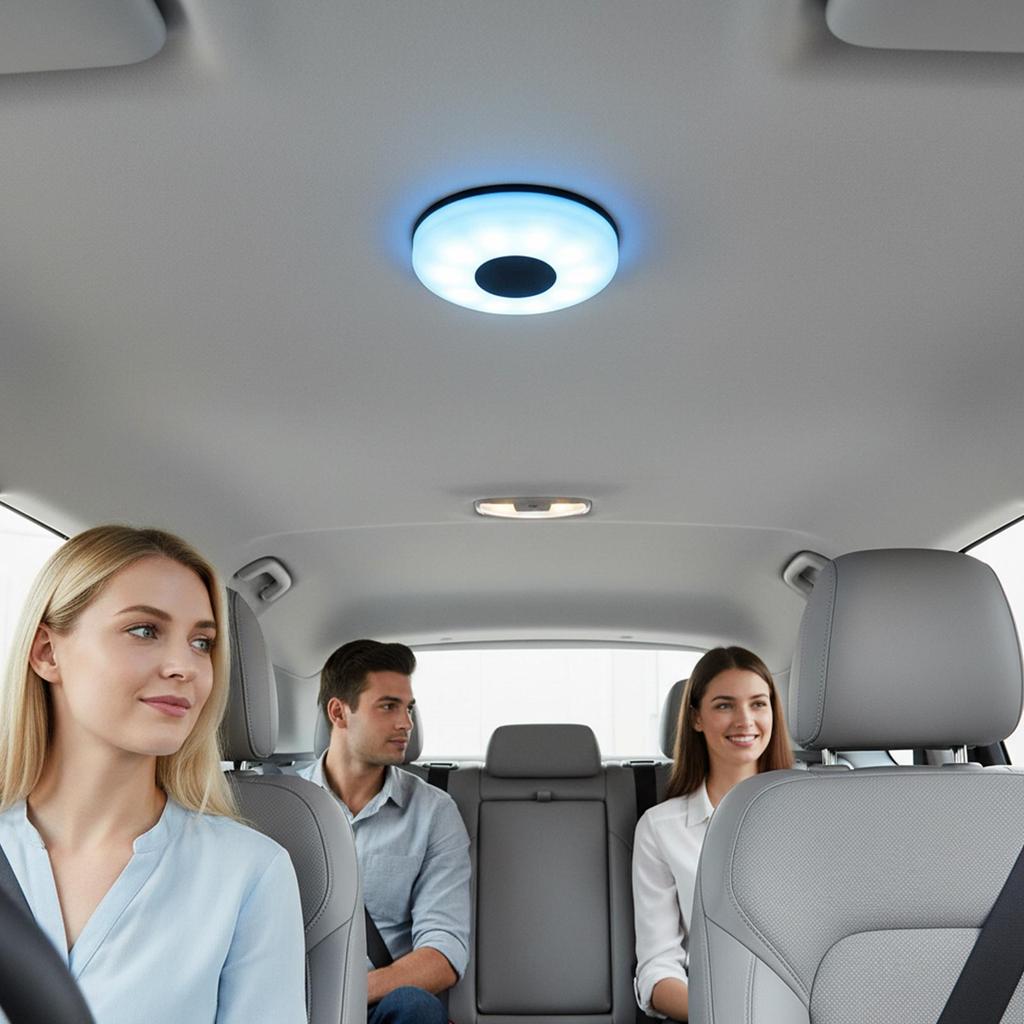 Interior Car Lights Magnetic USB Rechargeable LED Lamp USB Rechargeable Car Ceiling Roof Light For Atmosphere Reading Road Trip