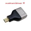 Сквозной адаптер HDMI 2.1, алюминиевый сплав, угол 90°/270°, мини-микрофон, 8K 60 Гц.