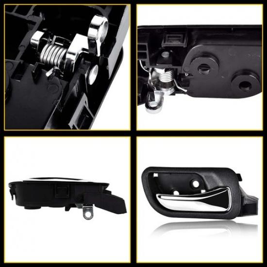 2pcs Door ide Handle Interior Front Left & Right For Honda 2003-2007 Accord