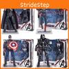 Avengers 4 Captain America Movable Pvc Action Figure With Bracket Box For Collectors