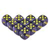 10Pcs Dice D6 16mm Gambling Dice Marble Effect Dots Dice Game Accessories Toy and Gift