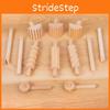 Wooden Dough Roller For Children Handmade Food Making And Creative Play