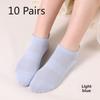 10 пар женских весенне-летних антибактериальных дышащих сетчатых женских носков-лодочек с защитой от образования шариков, носки плотной вязки