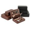 2/4/8 Slots Travel Dustproof Embedded Watch Box Zipper Portable PU Leather Storage Case Watch Display Box For Trips And Gifts