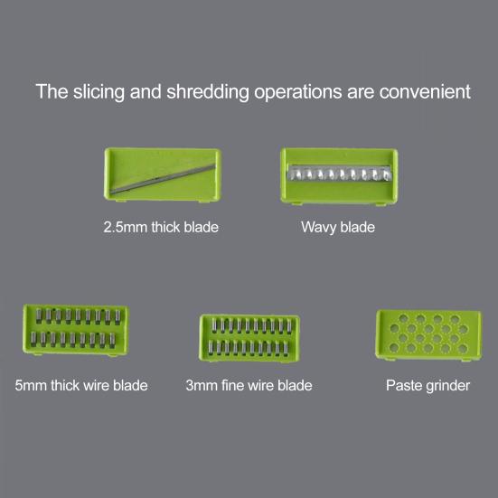 Бытовая овощерезка для овощей Многофункциональная картофелерезка Удобный измельчитель для продуктов с контейнером для сбора