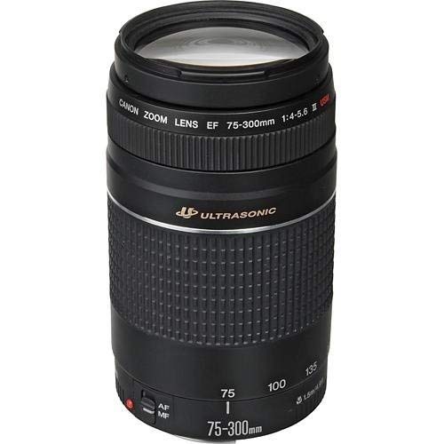 Canon Объектив EF III Zoom Телеобъектив Продукт Черный EF75-300mm F4-5.6
