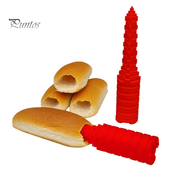 Hot Dog Bun Hole Drill Prevent Leaks Sausage Bun Hole Maker Easy Clean Baking Supplies for BBQ Grilling Home Kitchen Bakery