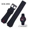 Силиконовый Ремешок для Часов ECB-10YD для Часов Casio Мужской Edifice Замена Водонепроницаемый Ремешок для Часов для Активного Отдыха и Спорта Ремешок