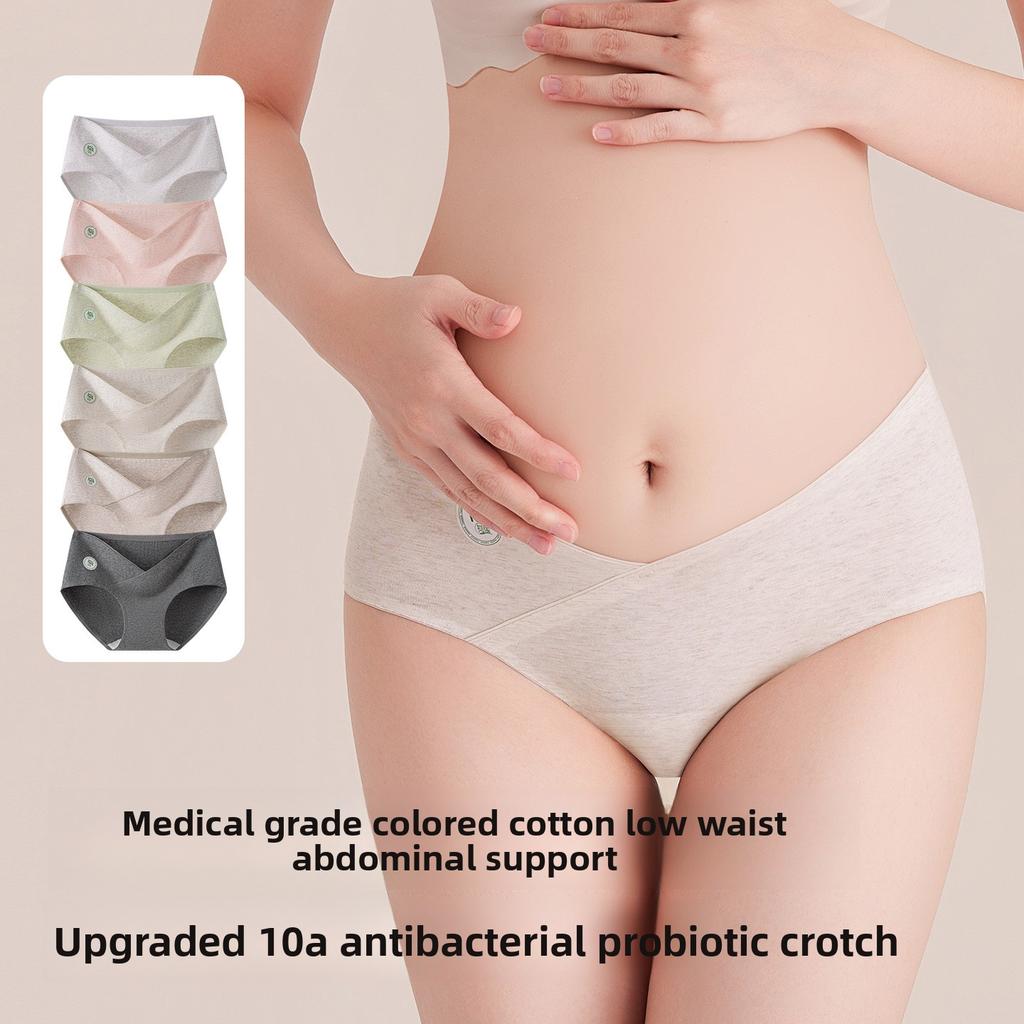 Female Spring and Autumn Cotton Pregnant Women Postpartum Antibacterial Crotch Breathable Underwear