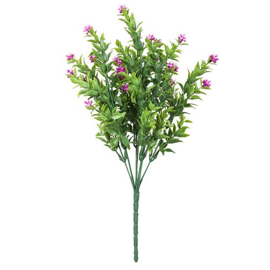 1 букет искусственных цветов, реалистичные, не увядающие, устойчивые к ультрафиолетовому излучению, красивые стильные цветы с визуальной имитацией для сада