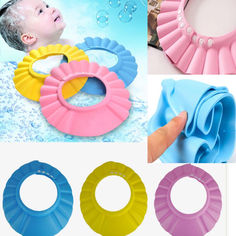 Kid Safe Soft Shower Wash Hair Shield Bath Cap Hat Protector