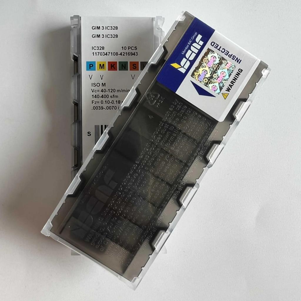 ISCAR / GIM3 IC328 /Industrial indexable carbide inserts 10 Pcs
