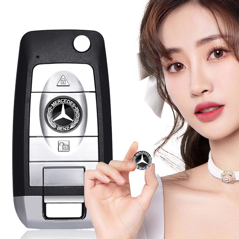 Эмблема значок на пульт дистанционного ключа автомобиля 14 мм для Mercedes-Benz C500 C200 C300 A B C E GLA CLA GLK GL ML GLE