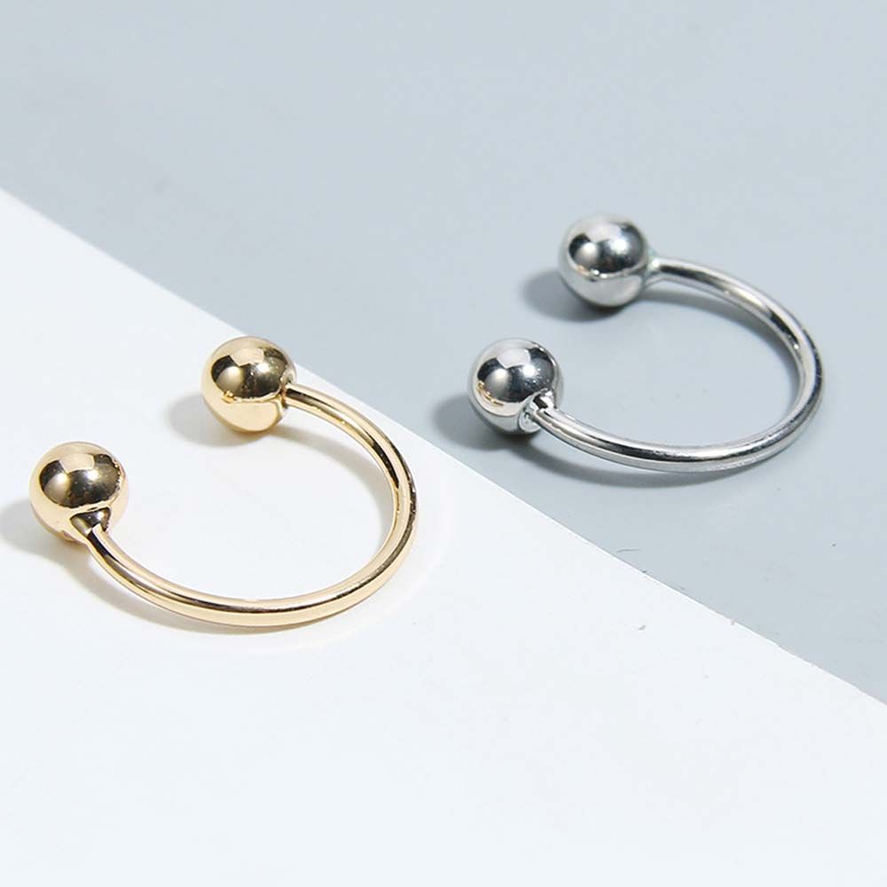 Personality Gold Women Silver Double Ball Knuckle Male Jewelry Unisex Rings Joint Ring Copper Ring