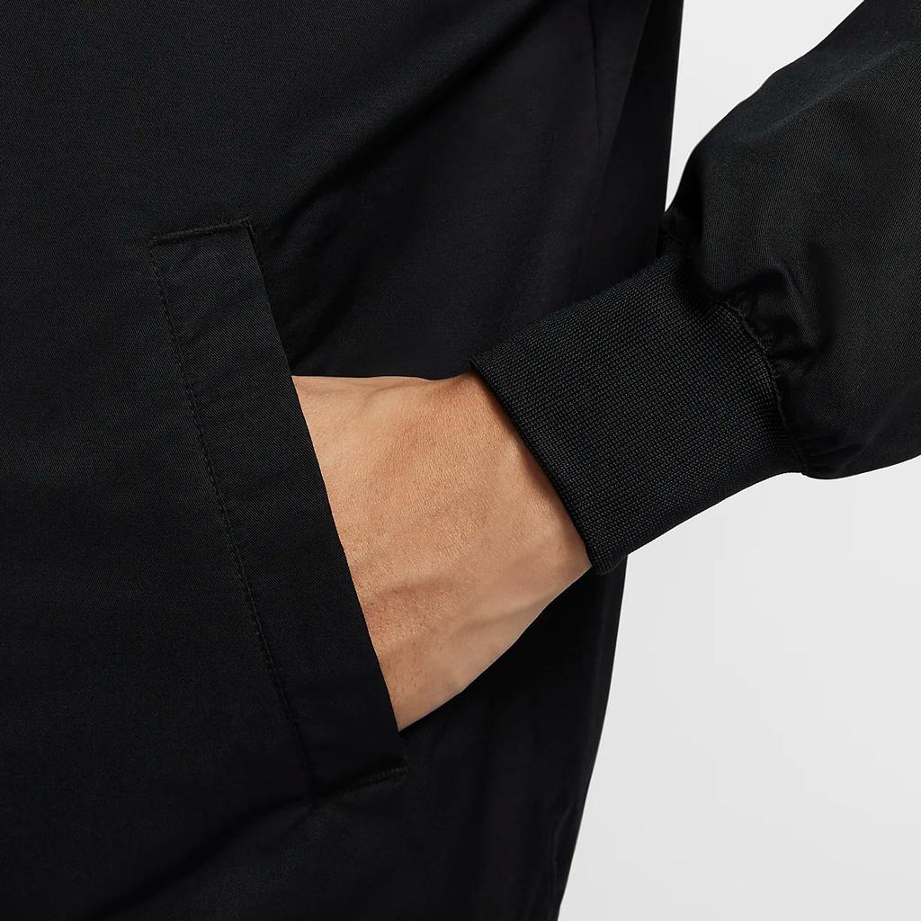 Nike Sport Essentials Casual Minimalist Zip Long Sleeve Jacket Men Jackets Black Ember-Red FJ7449-010