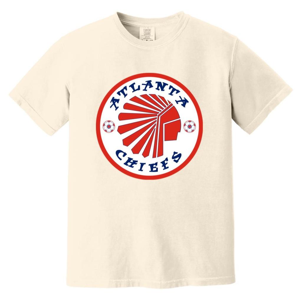 Футболка Atlanta Chiefs Тяжелый вес Винтажные цвета | Футбольная команда NASL