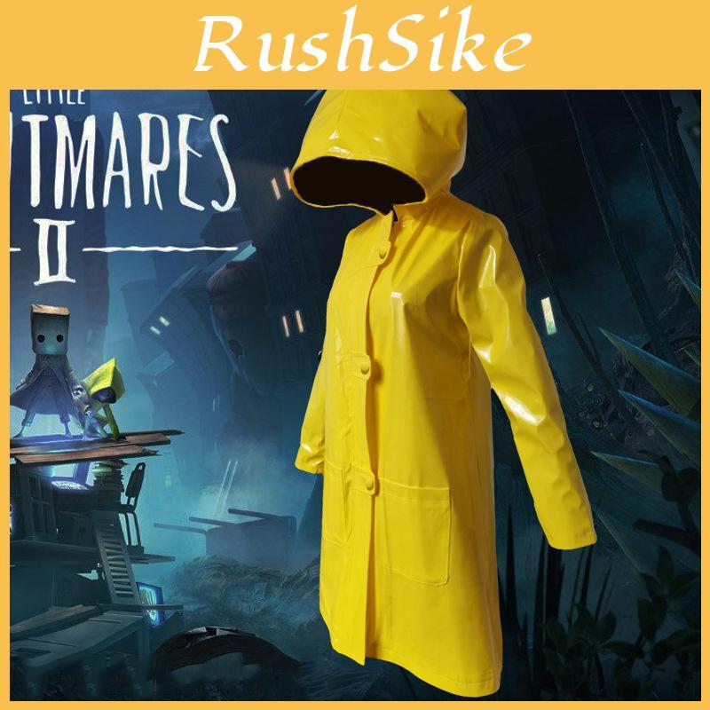 Высококачественный водонепроницаемый костюм для косплея Little Nightmares 2 Six Желтый дождевик