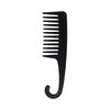 Large Curved Anti-Static Plastic Comb for Long Hair - Wide Tooth Split Hook Comb for Men and Women