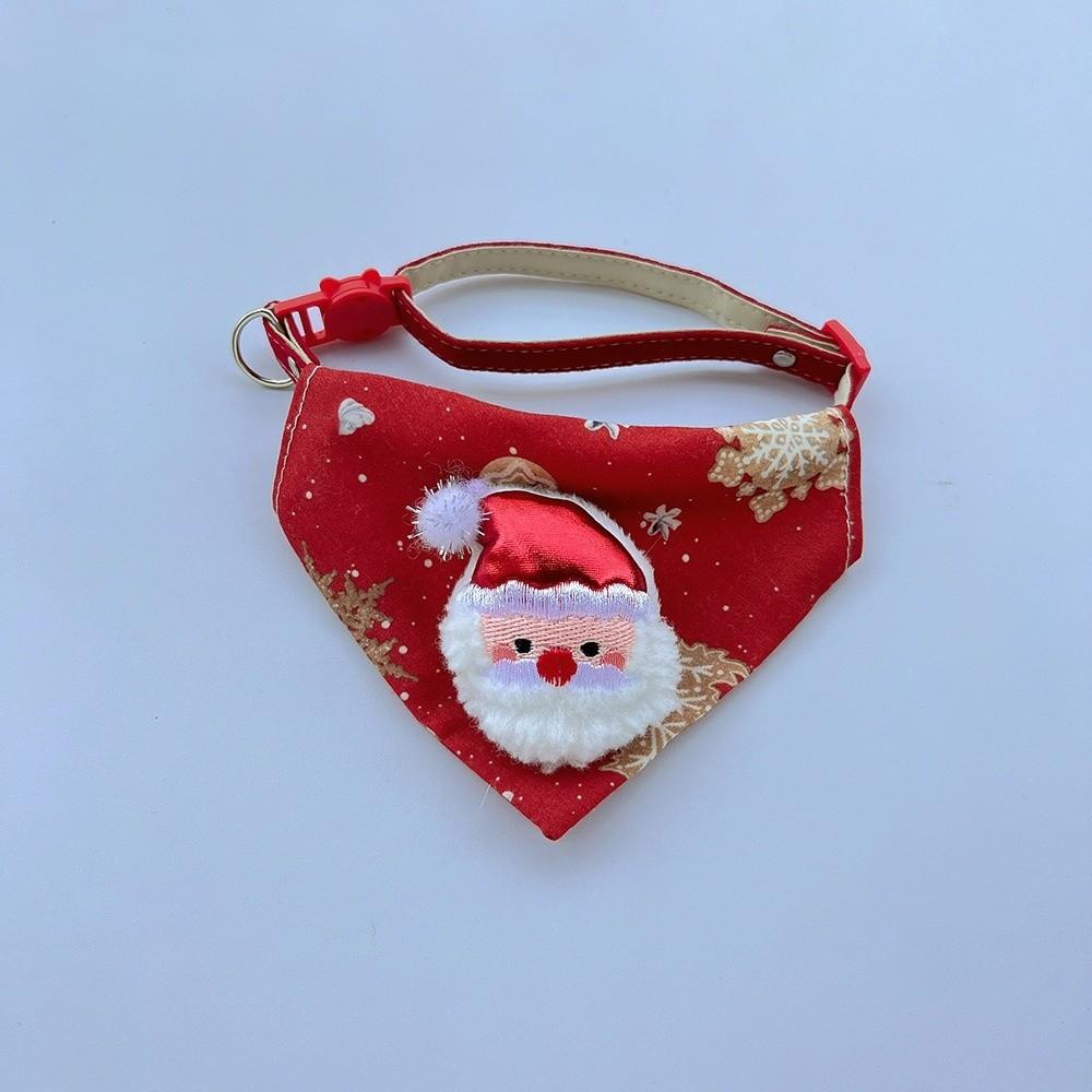 Soft Cloth Plaid Bowknot Collar Adjustable Strap Cat Saliva Towel Dog Triangle Scarf Cat Lovers