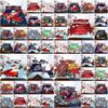 Santa Claus Christmas Quilt Duvet Cover Set With Soft Polyester Material**