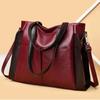 Casual Tote Bag Female Shoulder Bag Large Capacity for Women Ladies Vintage PU Leather Crossbody Bag