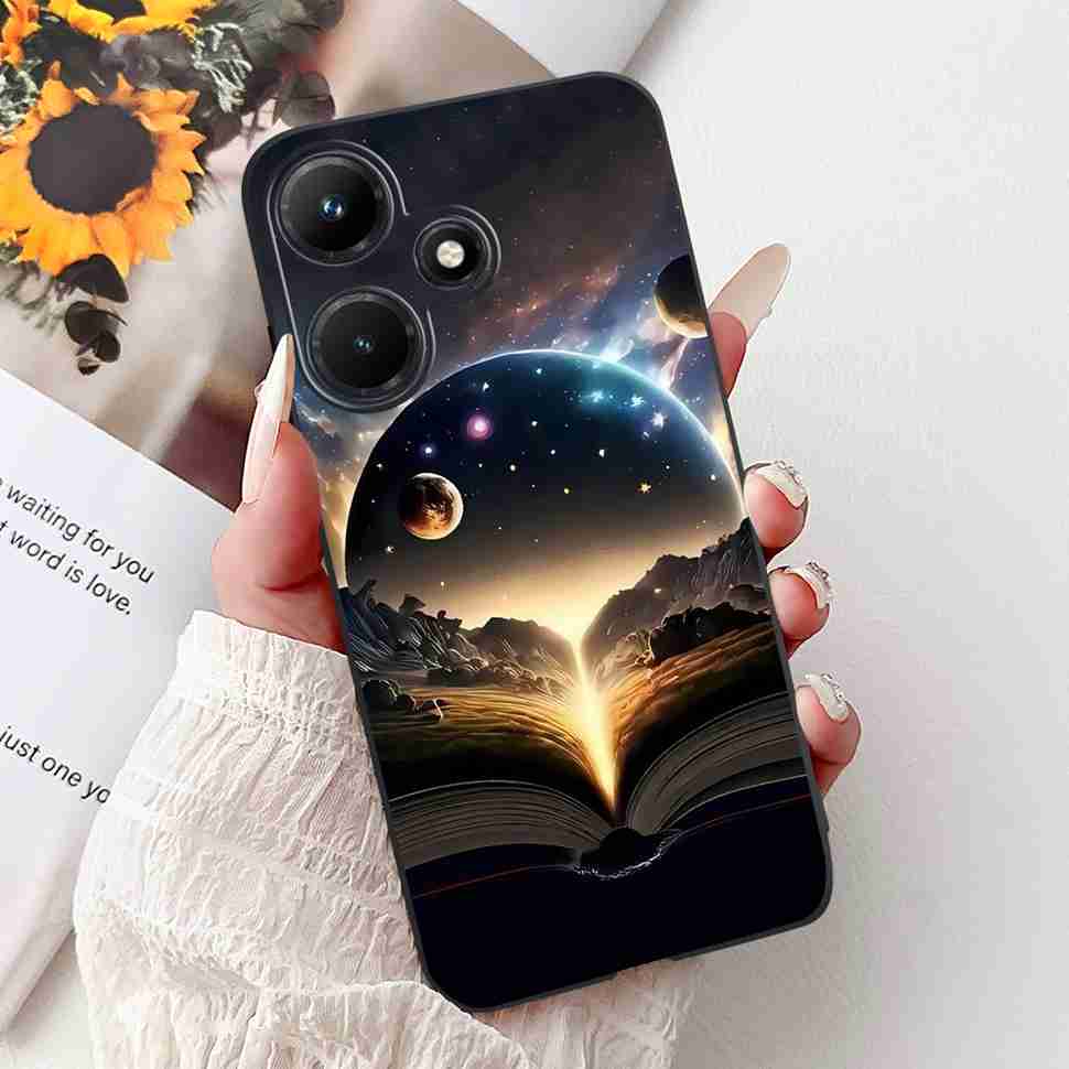 For Infinix Hot 30i 6.56" Case Tiger Luxury Flower Butterfly Silicone Soft Black Cover For Infinix Hot30i 30I X669C Phone Cases